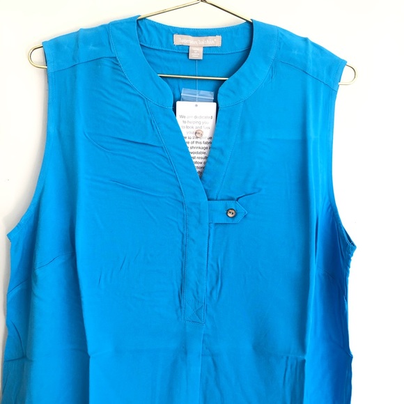 Woman Within plus size sleeveless tank top blouse - Picture 2 of 5